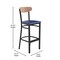 Flash Furniture Blue Vinyl Barstool with Natural Wood Back, 2PK 2-XU-DG6V6BLV-NAT-GG - alternate 10
